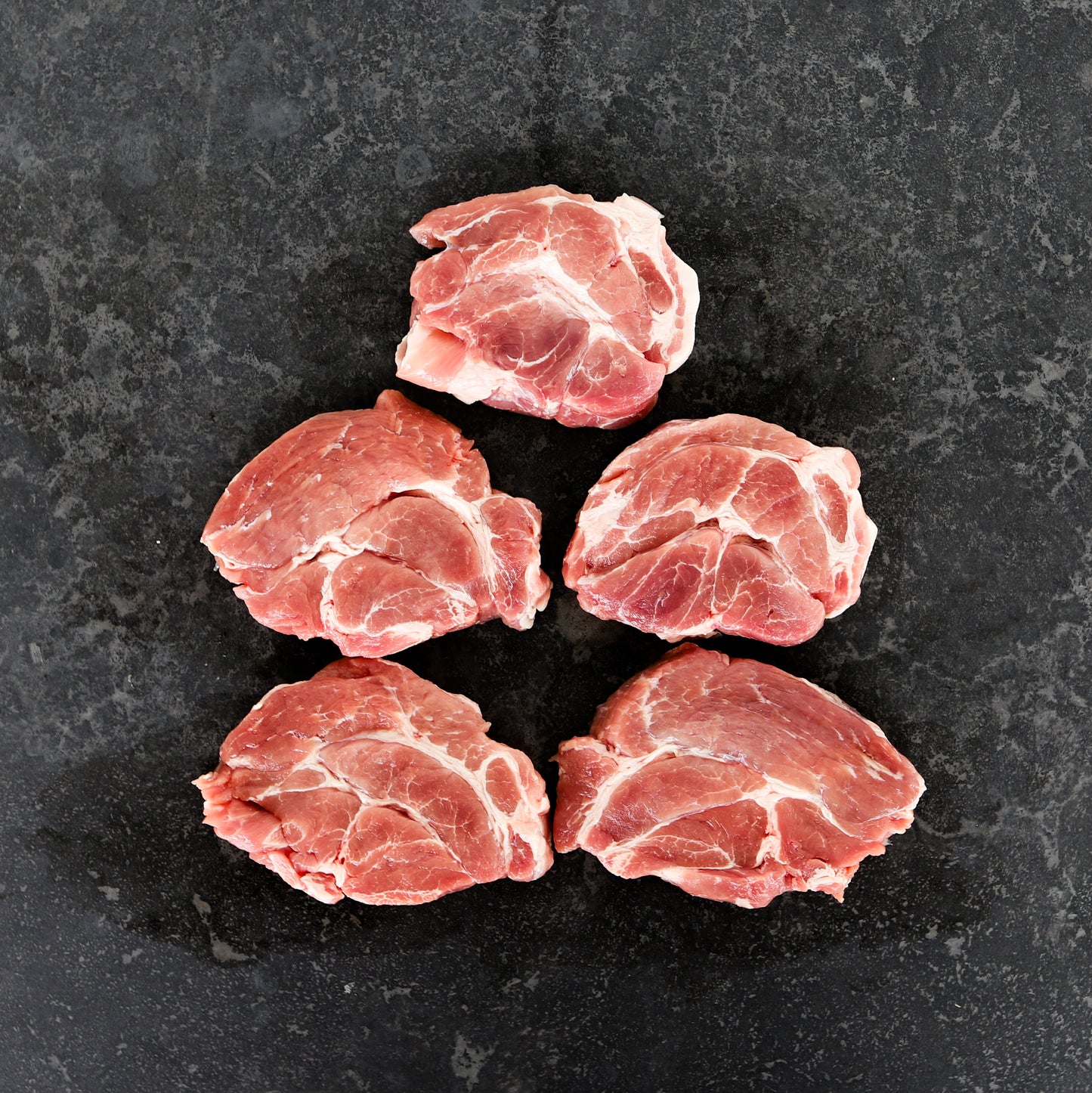 Pork Neck portion control 1kg pack (Scotch Fillet)