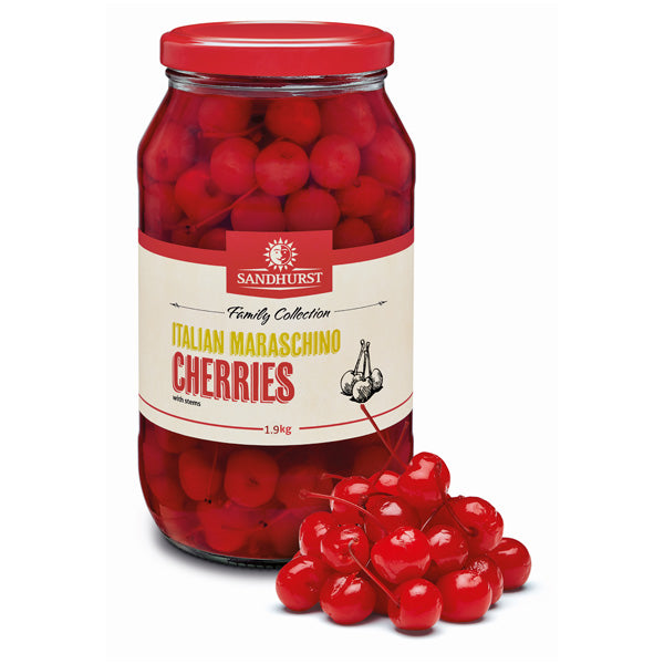 Sandhurst Maraschino Cherries 1.9kg