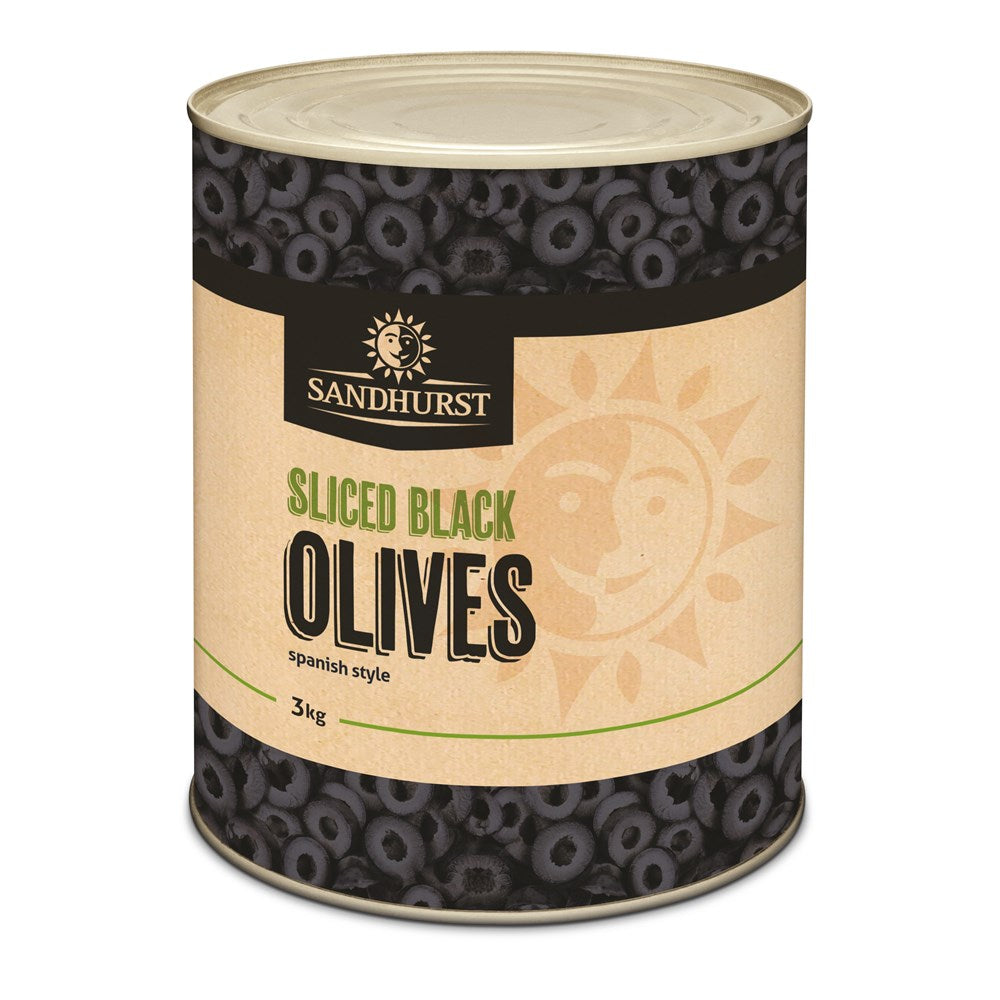 Sandhurst Sliced Black Olives 3kg