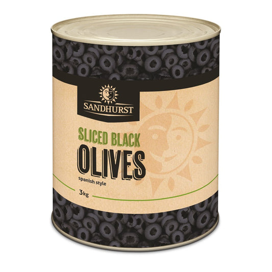 Sandhurst Sliced Black Olives 3kg