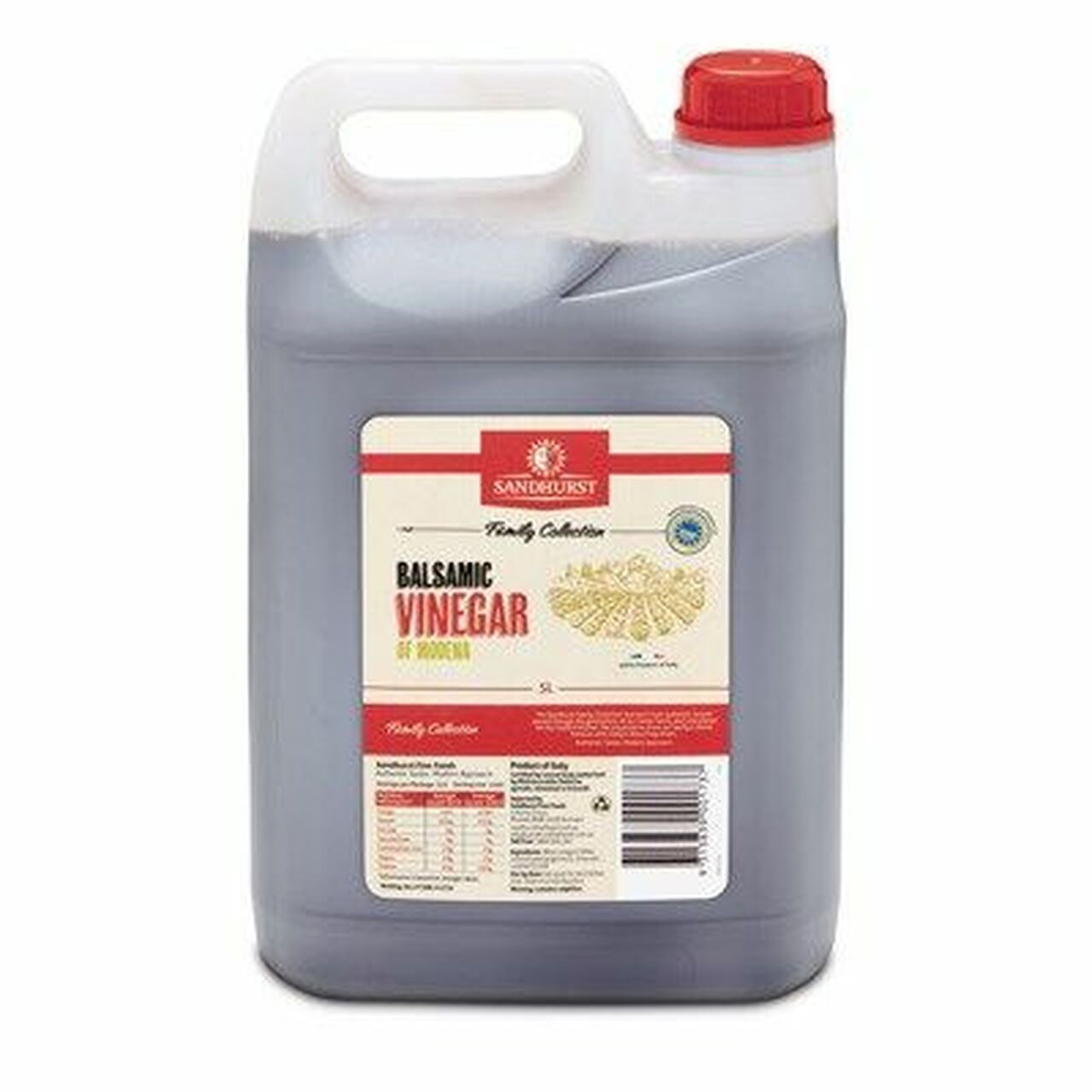 Sandhurst Natural Balsamic Vinegar 5 Litres