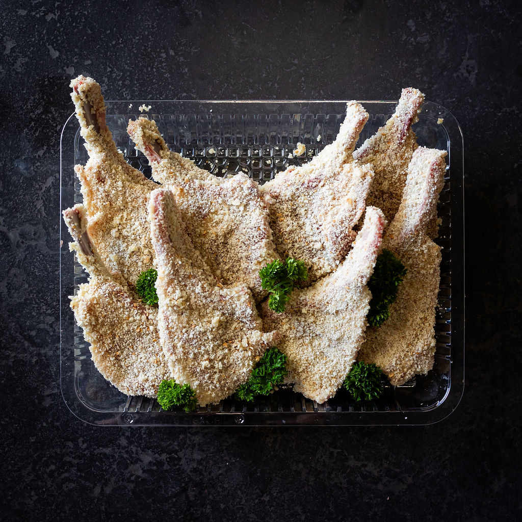 Clea Meat Co Grass Fed Local Lamb - Lamb Cutlets Crumbed 8 pack