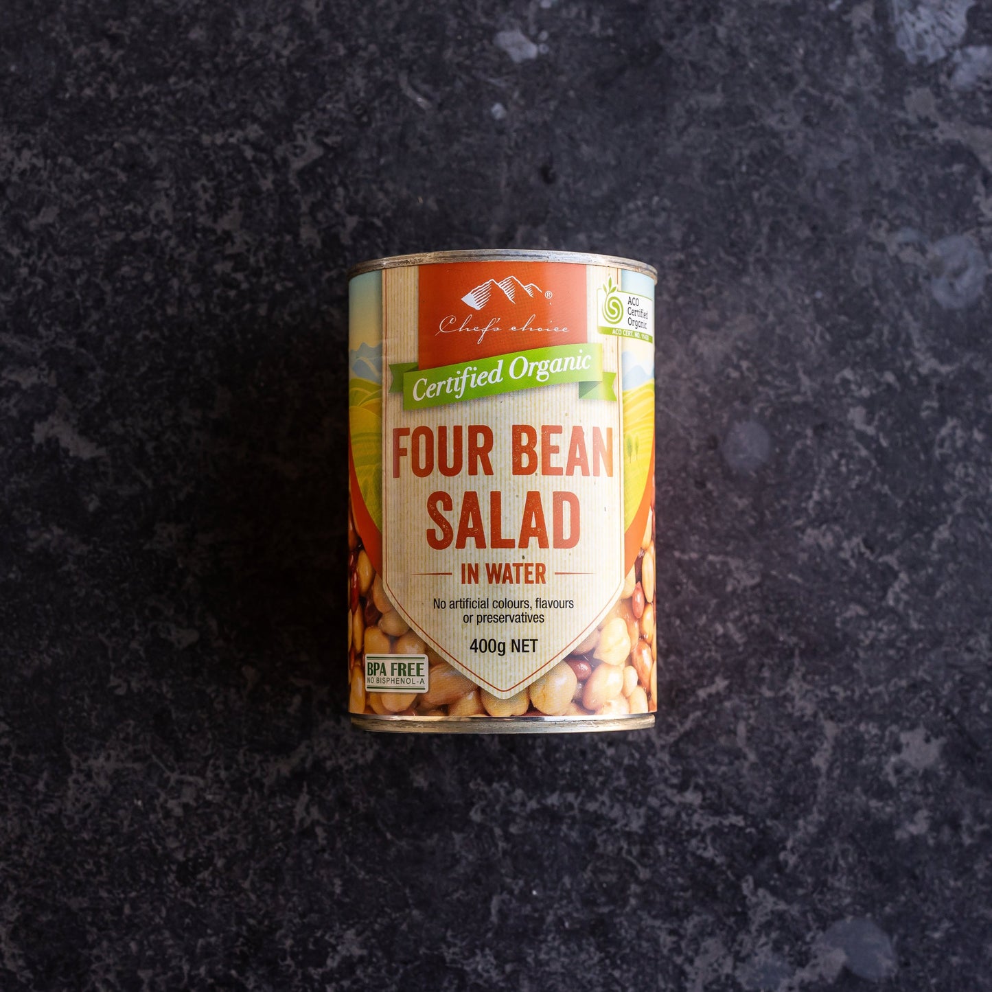 Certified Organic Four Bean Salad 400g