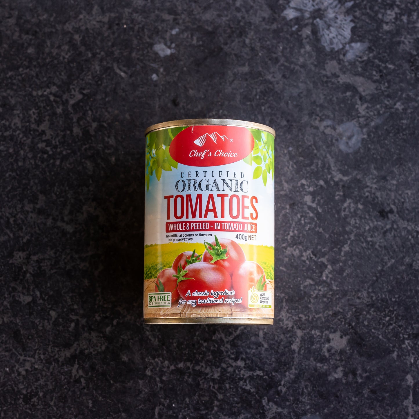 Certified Organic Tomatoes Whole &Peeled-in tomato juice 400g