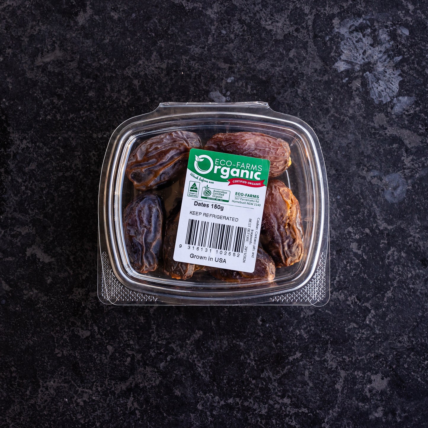 Organic Dates Punnet 150g (Grown in USA)