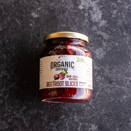 Certified Organic Beetroot Slices 340g