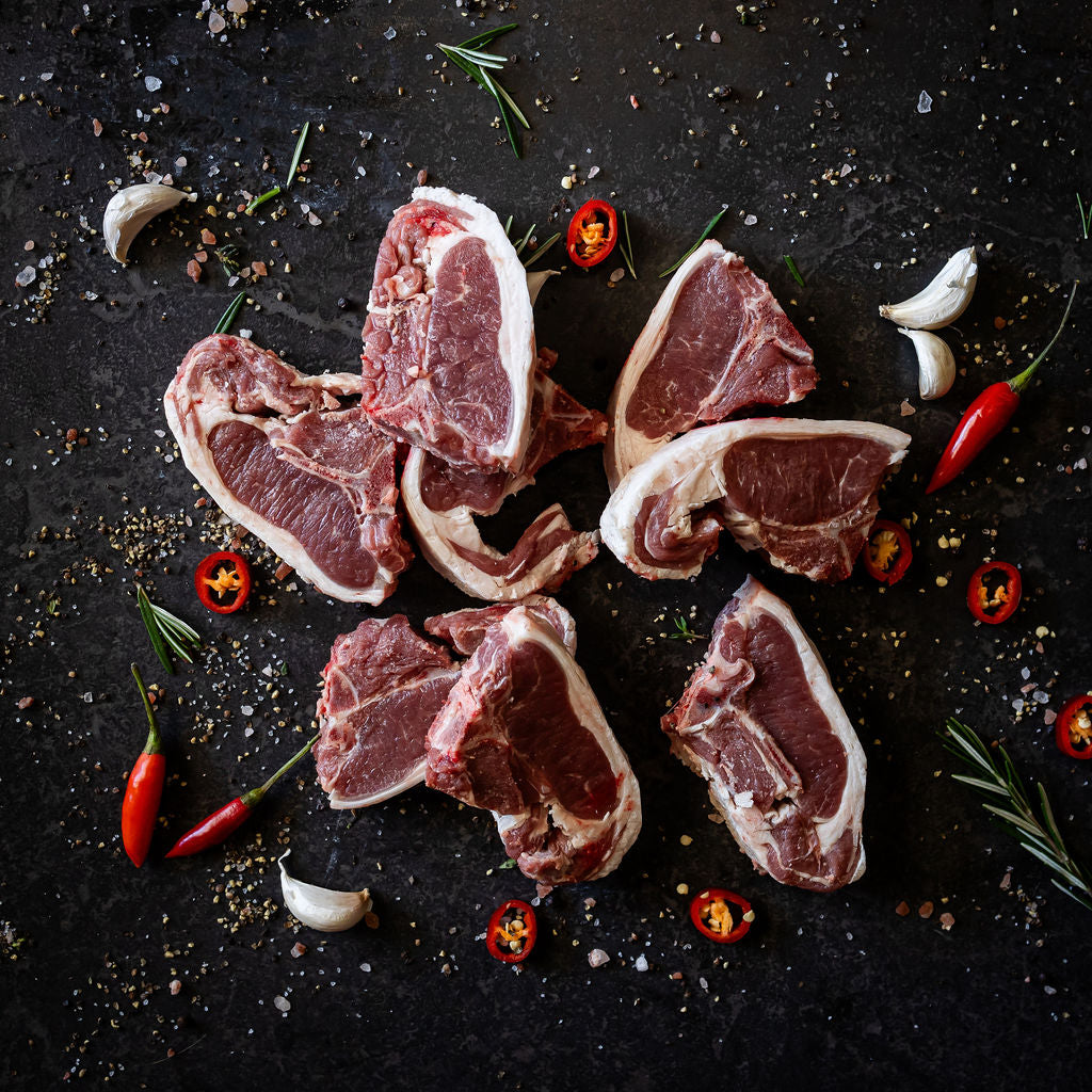 Cleacre Meat Co Grass Fed Local Lamb Lamb Loin Chops 1kg Pack Alpha Fresh 7688