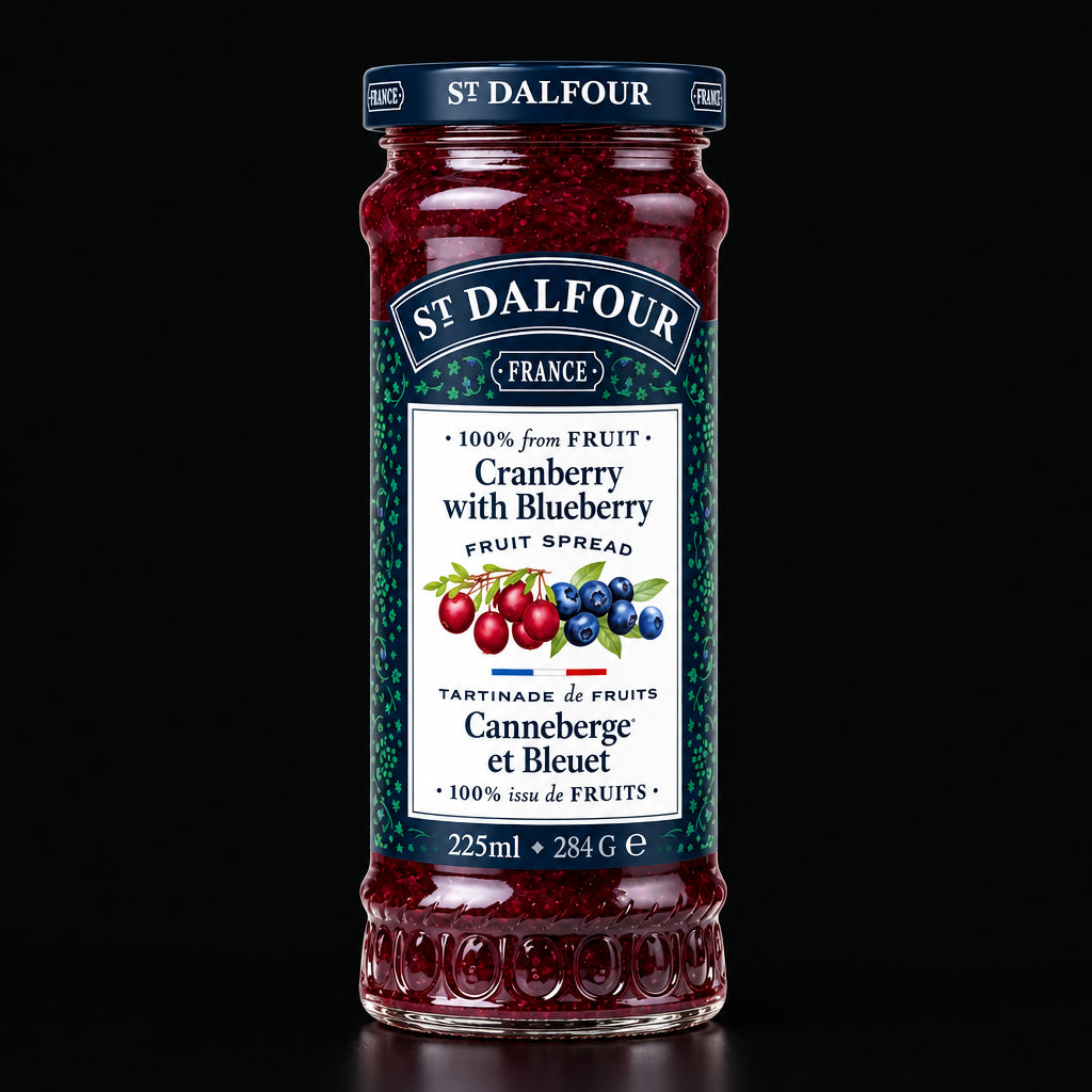 St Dalfour Cranberry & Blueberry Fruit Spread 284g
