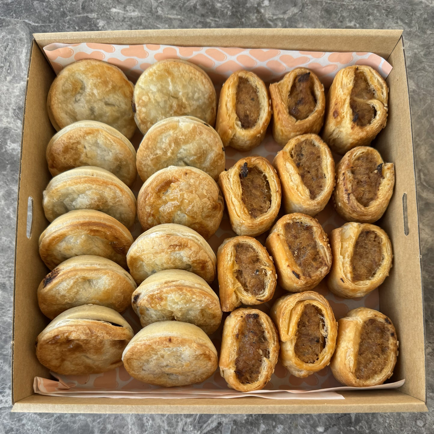 SPECIAL Pop's Party Pie & Sausage Roll Pack (24 piece)