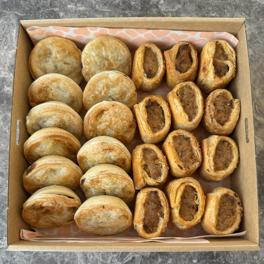 SPECIAL Pop's Party Pie & Sausage Roll Pack (24 piece)