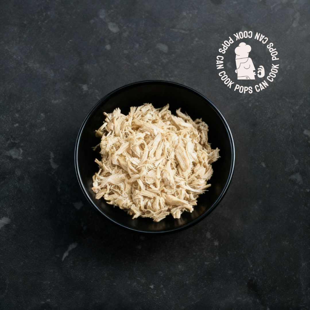 SPECIAL Pop's Plain Pulled Chicken - 500g Tray