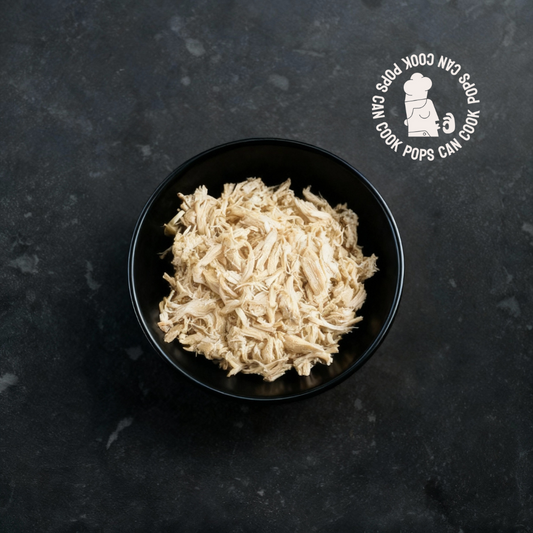 SPECIAL Pop's Plain Pulled Chicken - 500g Tray