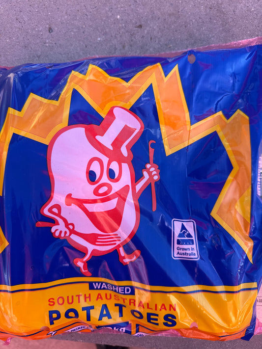 SPECIAL Washed Potato 2kg Pre Pack Bag