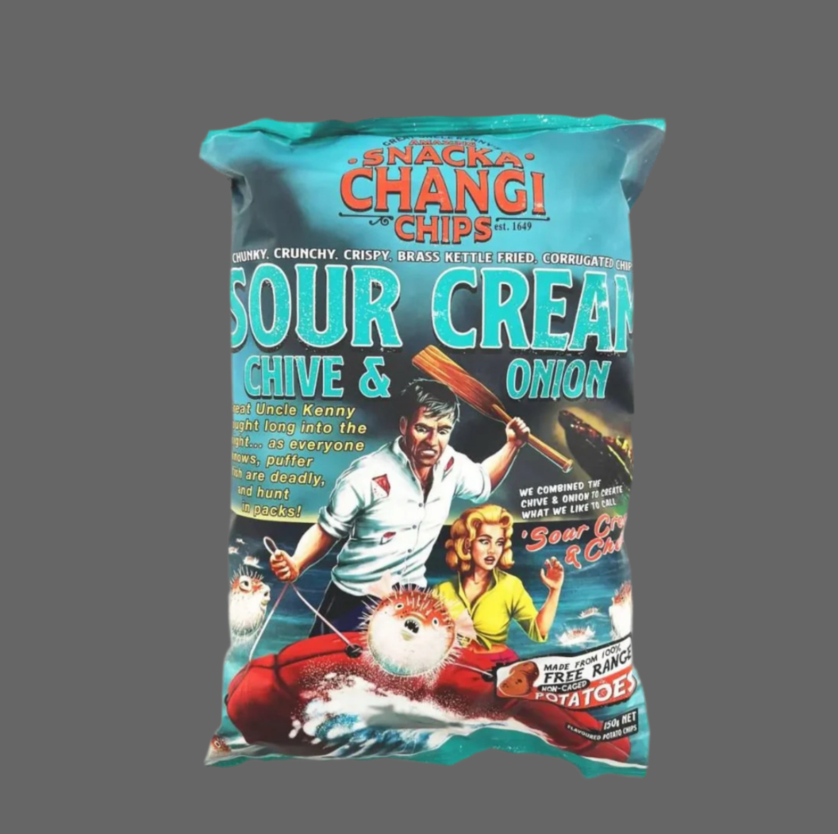 NEW**Snacka Changi Sour Cream Chive & Onion 150g