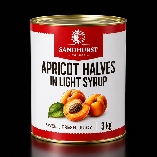 Sandhurst Apricot Halves in Natural Juice 3kg