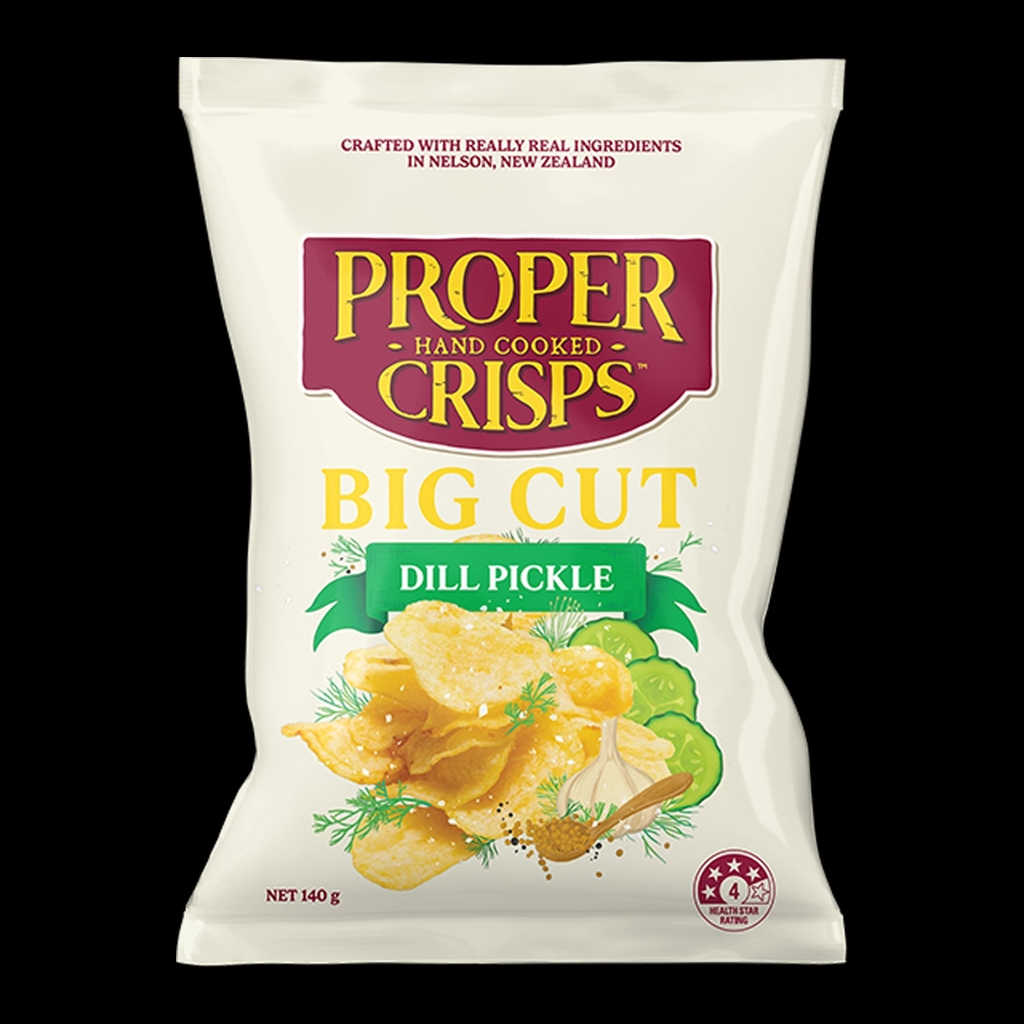 Proper Crisps Big Cut Dill Pickle 140g