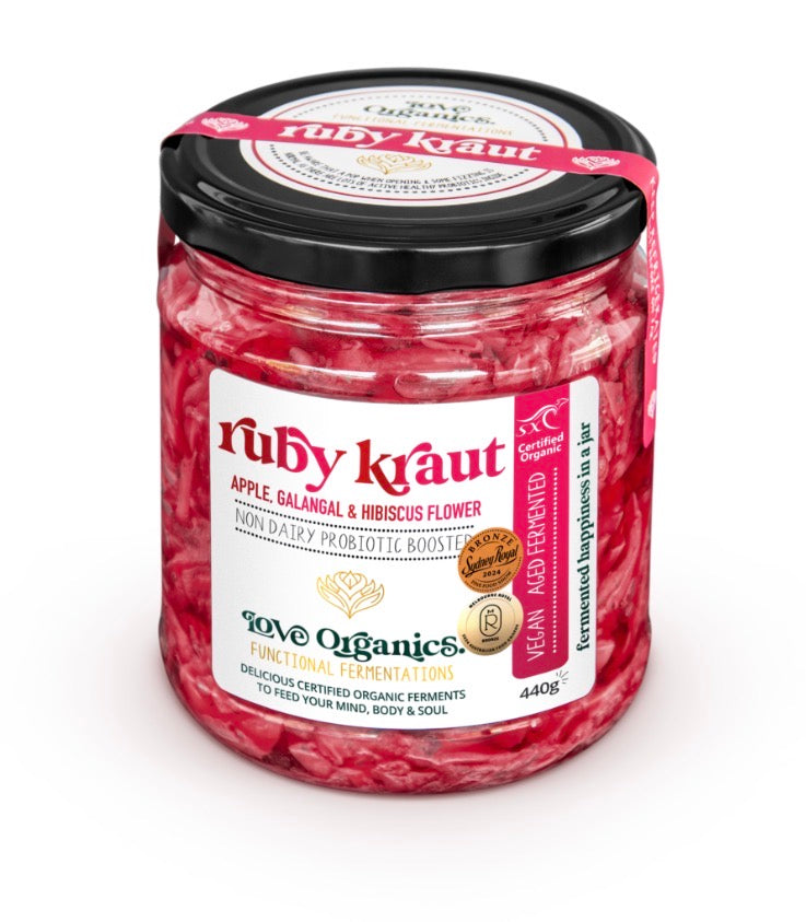 NEW*Love organics Ruby Kraut 440g