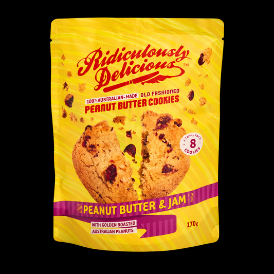 Ridiculously Delicious Peanut Butter & Jam Cookies 170g