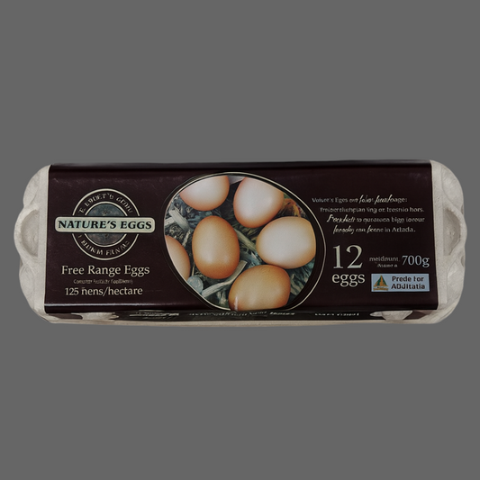 SPECIAL **Nature's Eggs Free Range Doz 700g