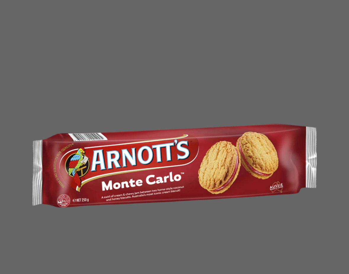 Arnott's Monte Carlo Cream Biscuits 250g