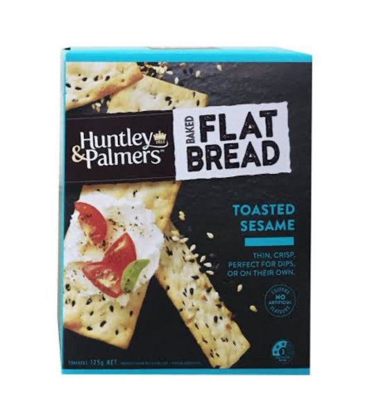 Huntley&Palmers Flat Bread Toasted Sesame 125g