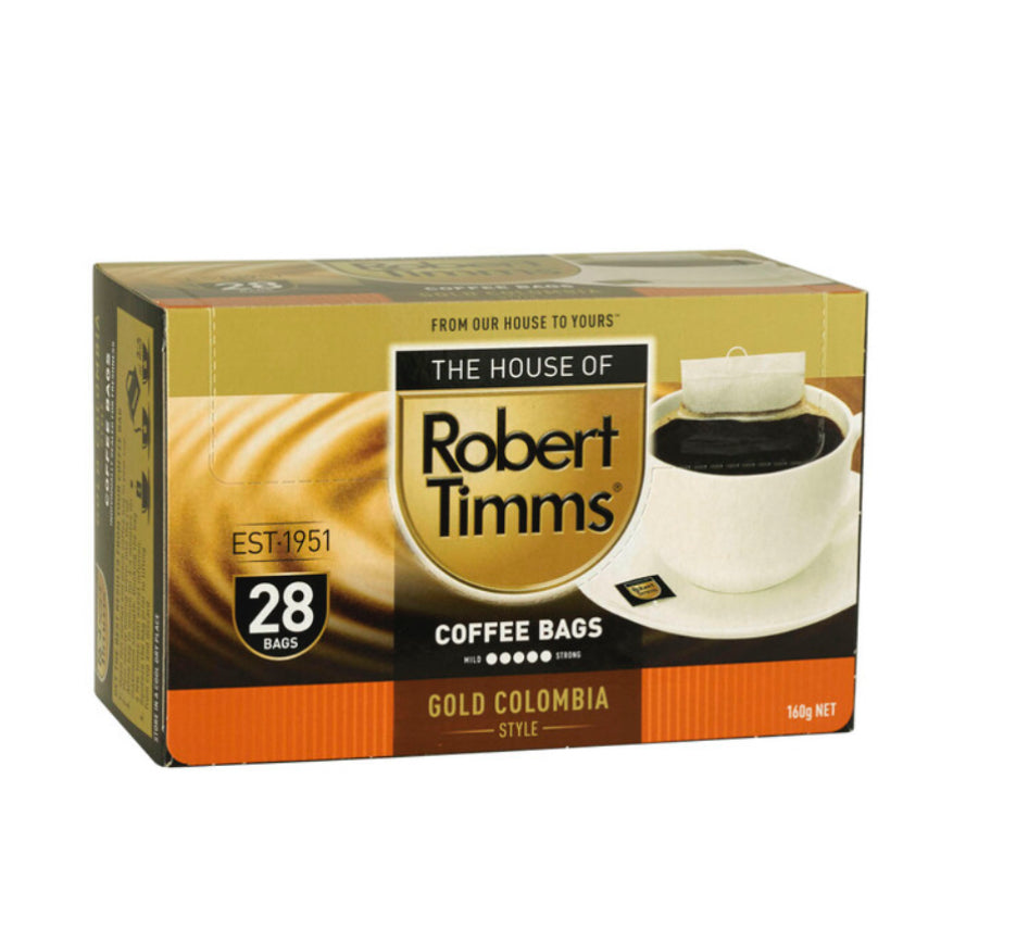 Robert Timms Gold Colombia Coffee Bags 28pk