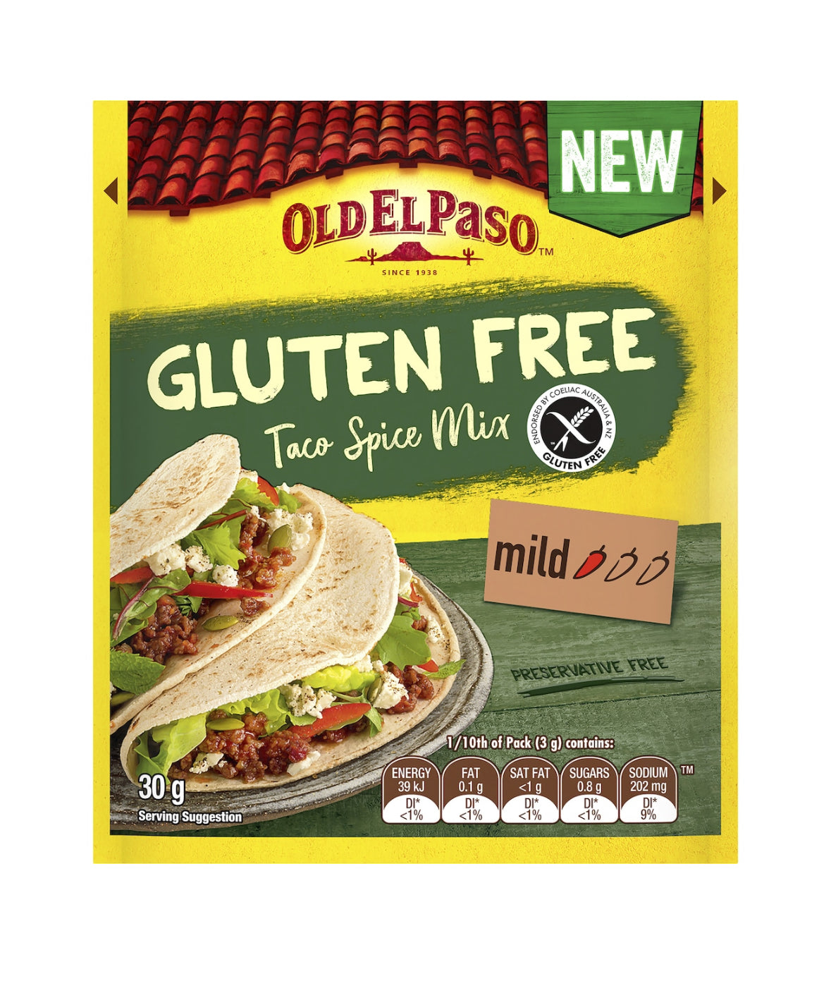 Old El Paso Gluten Free Taco Spice Mix 30g