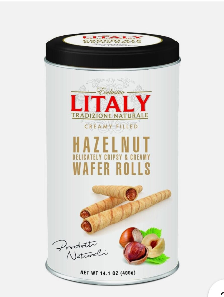 Litaly Hazelnut Wafer Rolls 400g