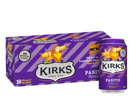 Kirks Pasito Cans 10 pk