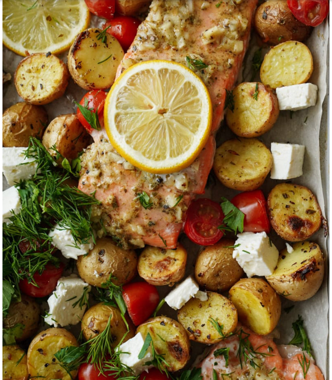 Mediterranean Salmon & Veggie Family Dinner Box