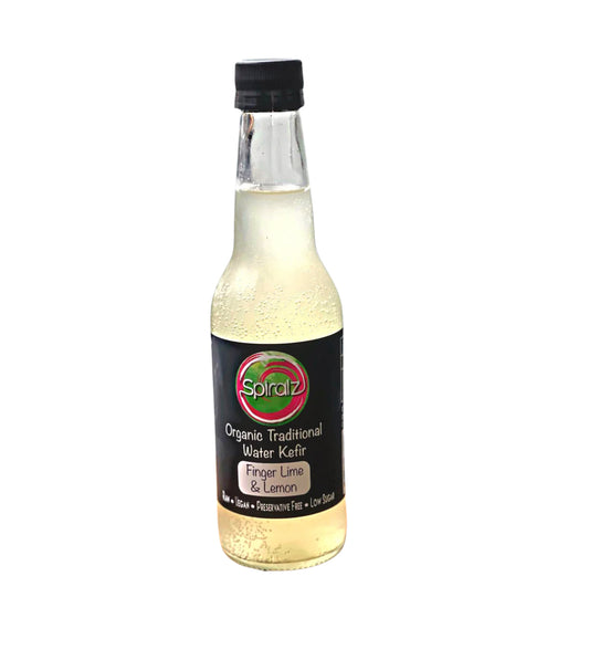 NEW**FINGER LIME AND LEMON WATER KEFIR 300ml