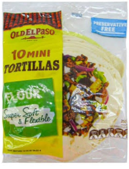 Old El Paso 10 Mini Tortillas 250g