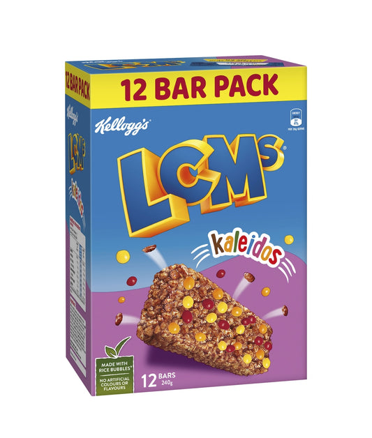Kellogg’s LCM’s Rice Bubbles Kaleidos 12pk 240g