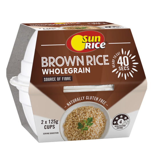Sunrise Brown Wholegrain Rice 2pk & 240g
