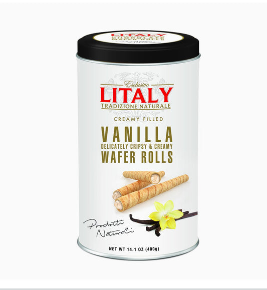 Litaly Wafer Rolls Vanilla 400g