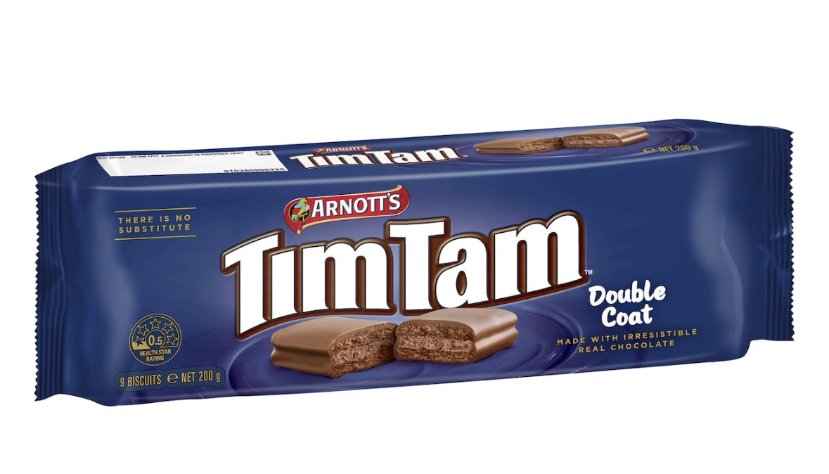 Tim Tam Ripped Arnott’s Tim Tam Double Chocolate 200g – Alpha Fresh