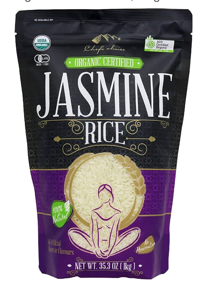 Certified Organic Jasmine Rice 1kg