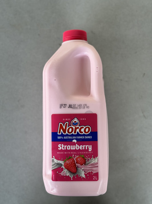 SPECIAL Norco Strawberry Flavoured Milk 2Lt