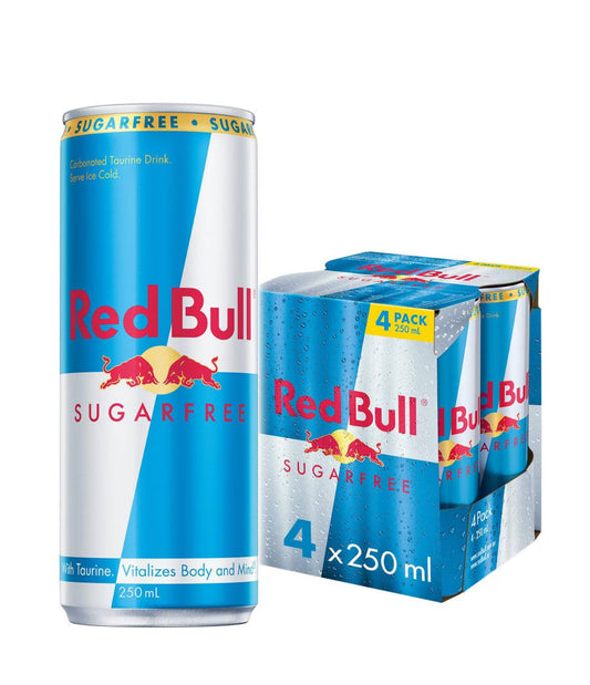 Red Bull Energy Drink Sugar Free 4x250ml
