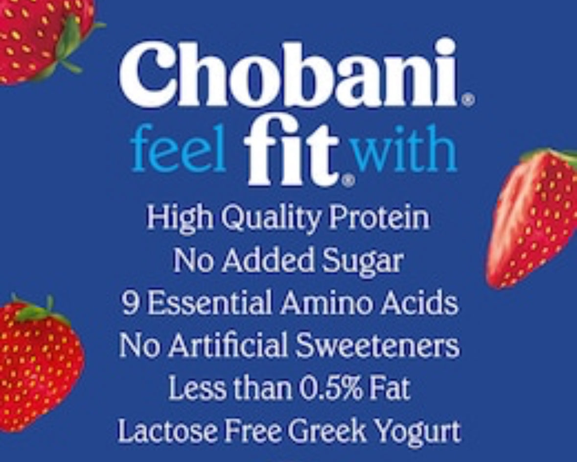 Special-Mixed Varieties Chobani yogurt 9pk 160g $27