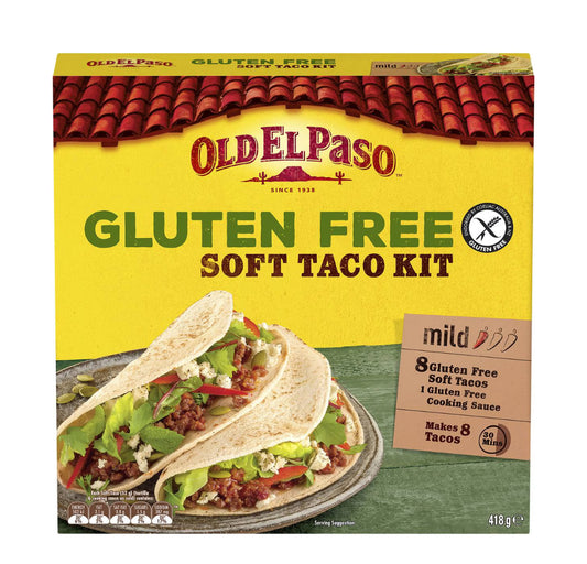 Old El Paso Gluten Free Soft Taco Kit Mexican Style 418g