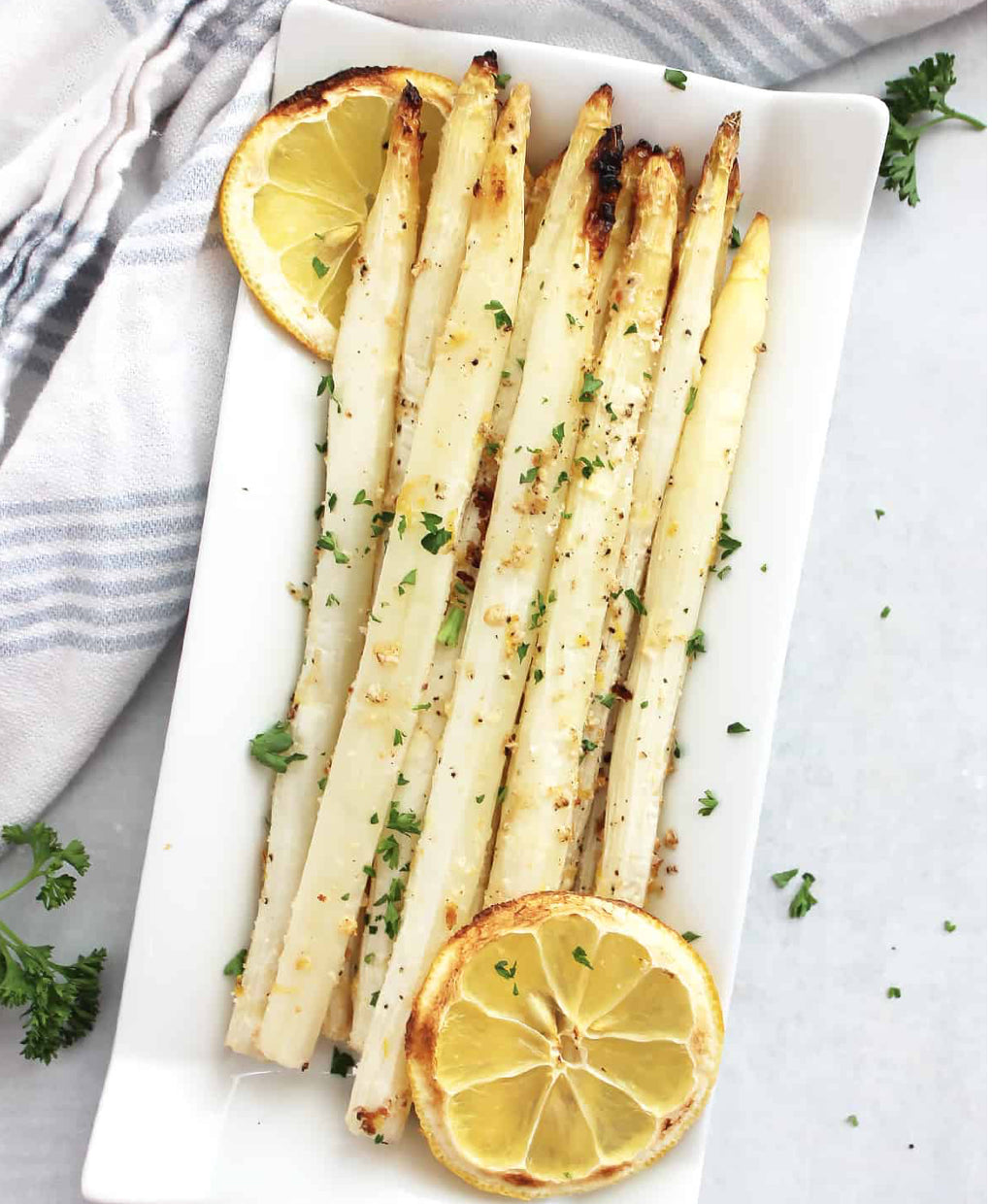 White Asparagus and Lemon (12 Spears)Bunch