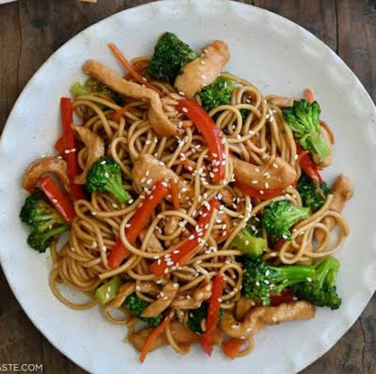 Quick and Easy Teryaki Chicken Noodles Stir Fry Family Box