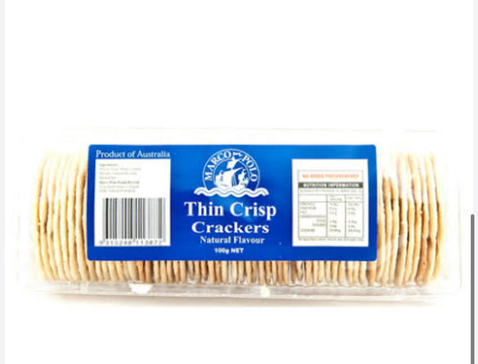 Marko Polo Thin Crisp Crackers 100g