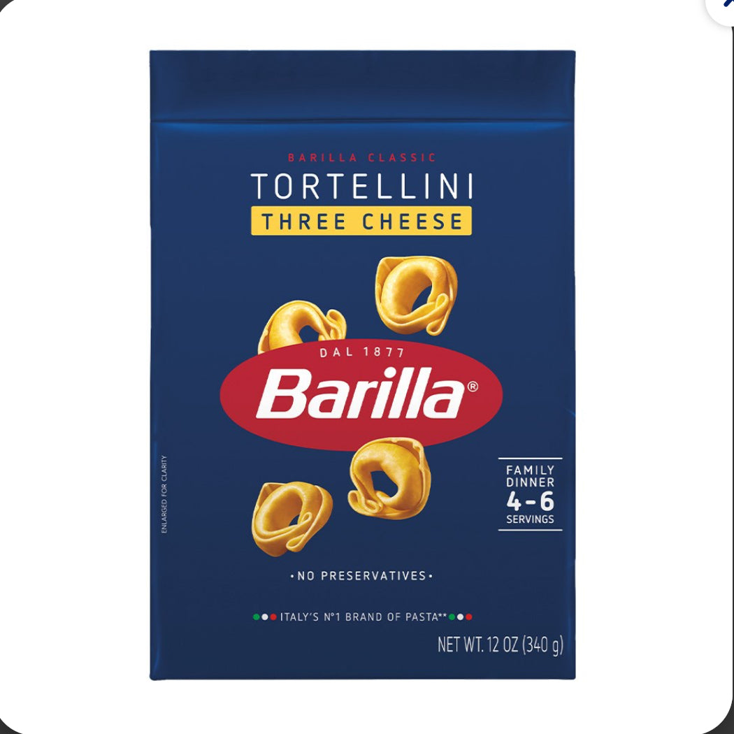 Barilla Tortellini Three Cheese 340g-New