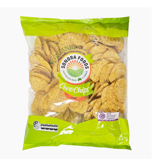 Sonora Organic Corn Chips Salted 500g