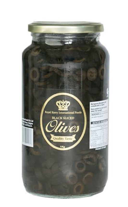 Royal Kerry Black Sliced Olives 1kg