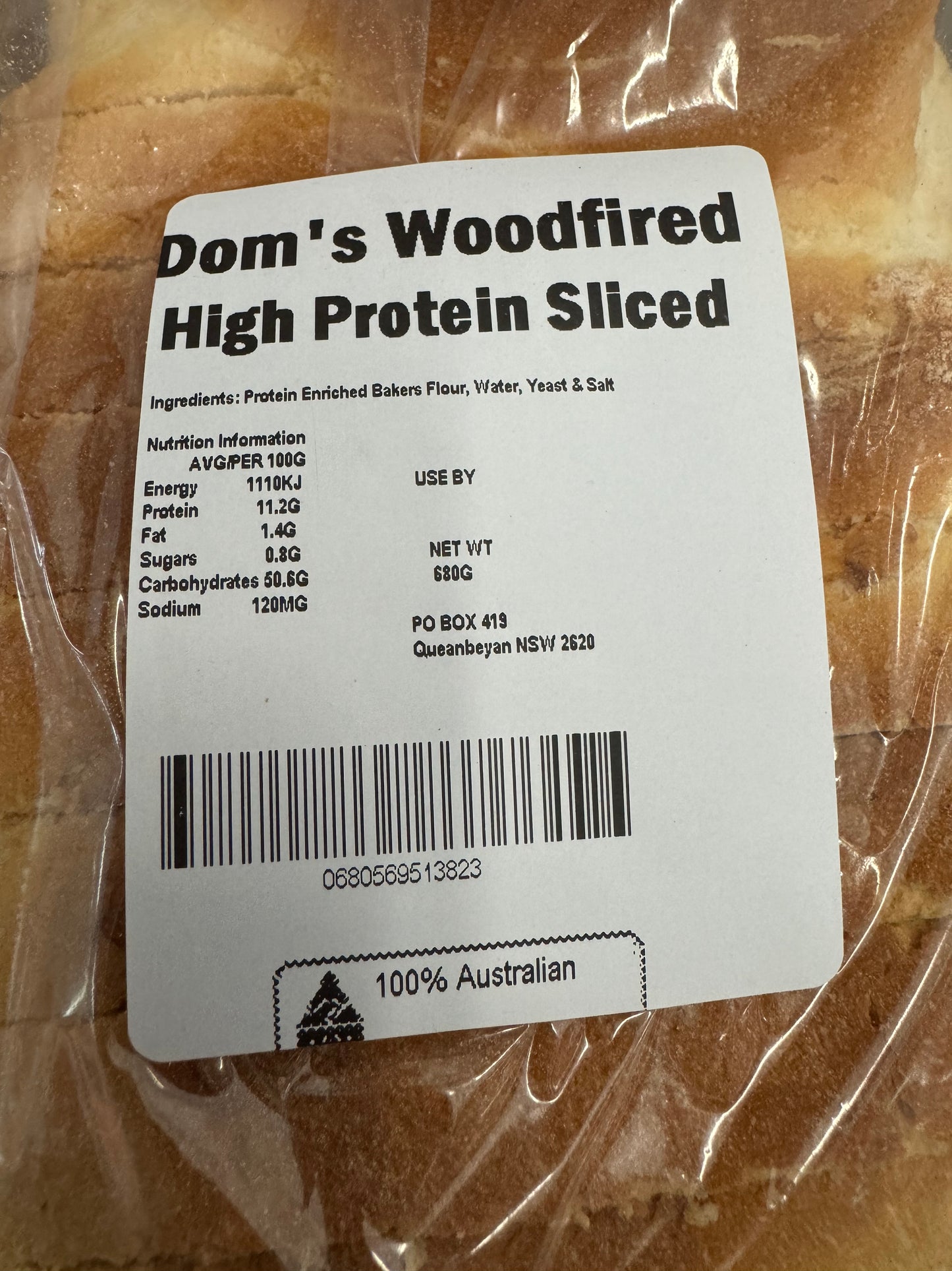 SPECIAL Promotion-Dom’s Bakery Wood Fired Block Loaf 680( high protein)