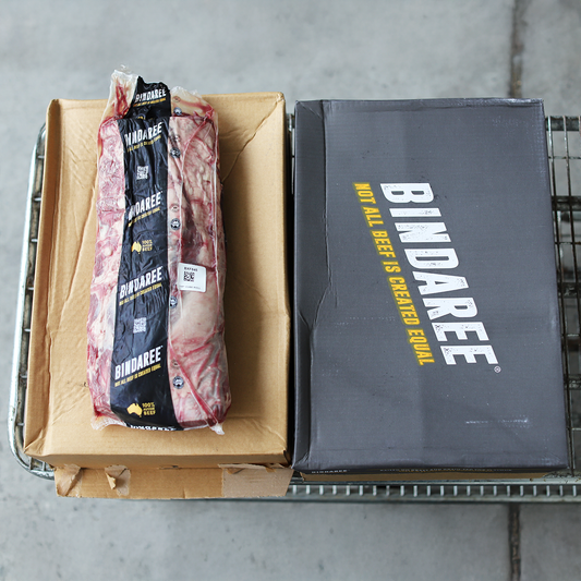 Beef Cube Roll (Scotch Fillet Whole) Grain Fed - Bindaree - $39.90/kg