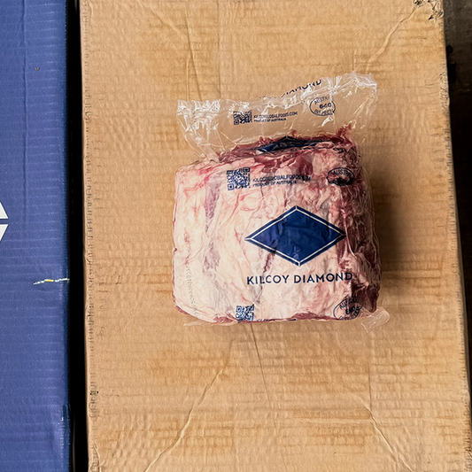 SPECIAL Beef Cube Roll Half Cut (Scotch Fillet Whole) Grain Fed - Kilcoy - $39.90/kg